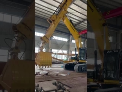 शीर्ष प्रदर्शन खुदाई 1.5cbm क्लैमशेल बाल्टी के साथ दूरबीन बांह सीई प्रमाणित