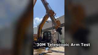 SY365 के लिए 30M टेलीस्कोपिक आर्म का परीक्षण किया जा रहा है